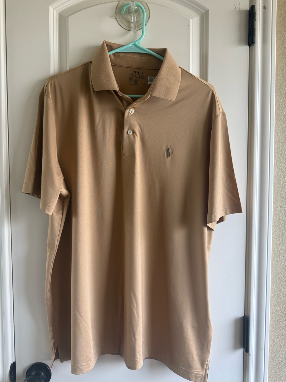 Polo by Ralph Lauren Men's Beige/Tan Short-Sleeve Polo